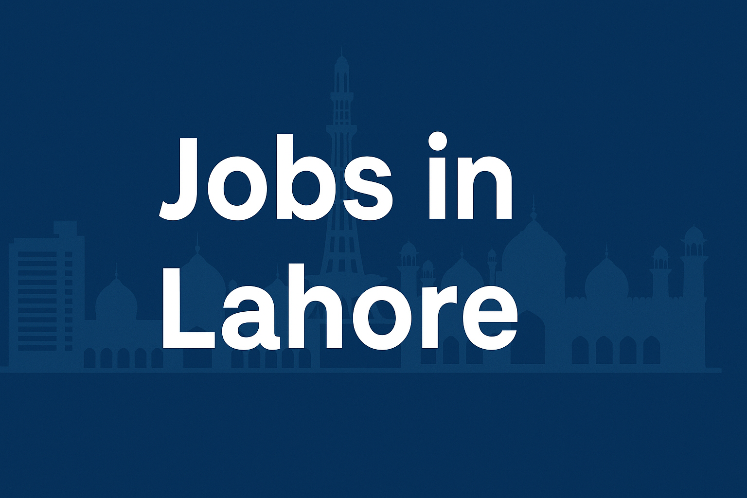 Jobs in Lahore